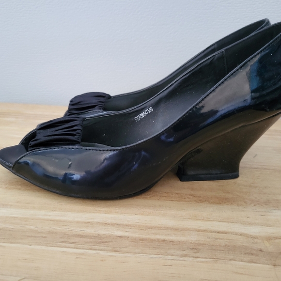 Patten leather wedges - Picture 2 of 3